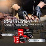 London Labs Heavy Duty Black Nitrile Exam Gloves