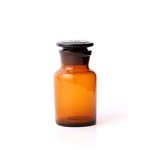 Amber Glass Reagent Bottle with Ground Stopper