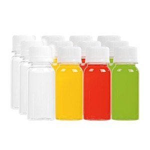 2 Ounce Clear Plastic Mini Shot Bottles, 100 Pack