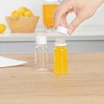 2 Ounce Clear Plastic Mini Shot Bottles, 100 Pack