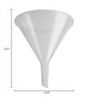 Karter Scientific Short Stem Plastic Funnels 65mm