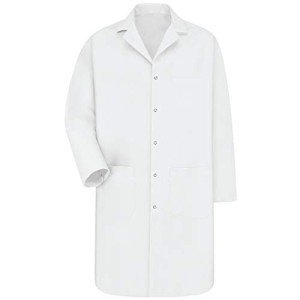 Red Kap Men's White Medical Lab Coat, Small