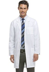 Dickies Unisex 37-Inch White Lab Coat, Medium