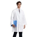 Greenour Men’s White Lab Coat Set, 2-Pack