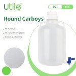 25L Round Carboy Jug with Handle and Lid