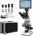 Trinocular Microscope with 5MP Camera and LCD Screen