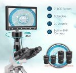 Trinocular Microscope with 5MP Camera and LCD Screen