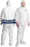 Disposable Hazmat Suits 25 Pack, 2X-Large
