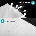 FURWEY Disposable Hazmat Suits - 3 Pack, Heavy Duty