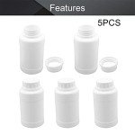 5Pcs 250ml Plastic Laboratory Reagent Bottles