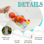 Havawish Ice Bin and Scoop Set for Freezer