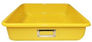 Shirley K's Yellow Storage Tray - 14" x 12" x 4