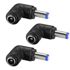 90-Degree DC Power Connector Adapter - 3 Pack