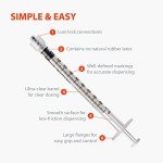 EasyTouch 1ML Luer-Lock Syringe Barrels - 100 Pack