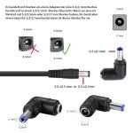 90-Degree DC Power Connector Adapter - 3 Pack