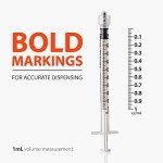 EasyTouch 1ML Luer-Lock Syringe Barrels - 100 Pack
