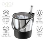 Oggi 4 Quart Stainless Steel Insulated Ice Bucket