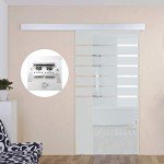 Sliding Barn Door Hardware Track Kit - 4.9FT