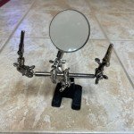 Vintage Magnifying Glass Stand for Lab Equipment
