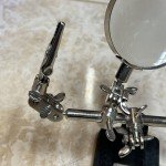 Vintage Magnifying Glass Stand for Lab Equipment