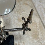 Vintage Magnifying Glass Stand for Lab Equipment