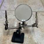 Vintage Magnifying Glass Stand for Lab Equipment
