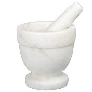 Natural Marble Mortar and Pestle Set - 4
