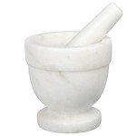 Natural Marble Mortar and Pestle Set - 4