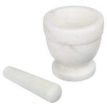 Natural Marble Mortar and Pestle Set - 4