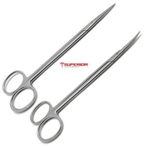 Dental Surgical Scissors Set - 7" Straight & Curved