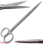Dental Surgical Scissors Set - 7" Straight & Curved