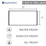2"x 1" Direct Thermal Barcode Labels - 1300 Roll