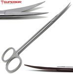 Dental Surgical Scissors Set - 7" Straight & Curved