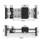 RATTMMOTOR 100mm Linear Motion Guide Actuator