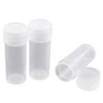 20pcs 5ml Plastic Test Tubes with Screw Caps