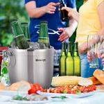3L Insulated Stainless Steel Ice Bucket Set