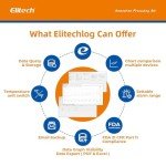 Elitech 100 Pack Disposable Temperature Data Loggers