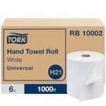Tork Universal White Paper Towel Roll, 6 Rolls