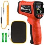 Infrared Thermometer with Probe for Industrial Use