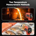 Infrared Thermometer with Probe for Industrial Use