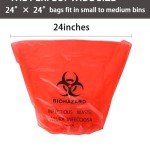 Heavy-Duty 10-Gallon Biohazard Waste Disposal Bags