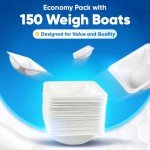 150 Disposable Weigh Boats for Lab and Kitchen