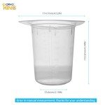 25Pcs 400ml Plastic Triangular Lab Beakers