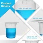 25Pcs 400ml Plastic Triangular Lab Beakers
