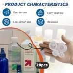 20-Pack Reusable Leak-Proof Flip Top Caps