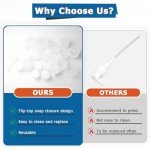 20-Pack Reusable Leak-Proof Flip Top Caps