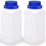 Wide Mouth 34oz Plastic Lab Sample Bottles - 2 Pack