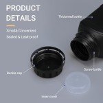 Wide Mouth 34oz Plastic Lab Sample Bottles - 2 Pack