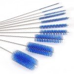Navy Blue Bottle Cleaning Brush Set - 10 Pieces