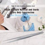 Precision Stainless Steel Forceps - 8 Inch